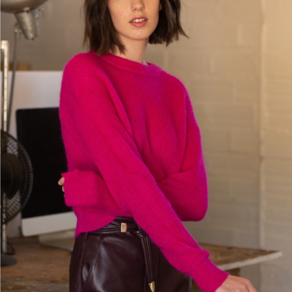 Veronica Beard Melinda pullover hot pink size medium